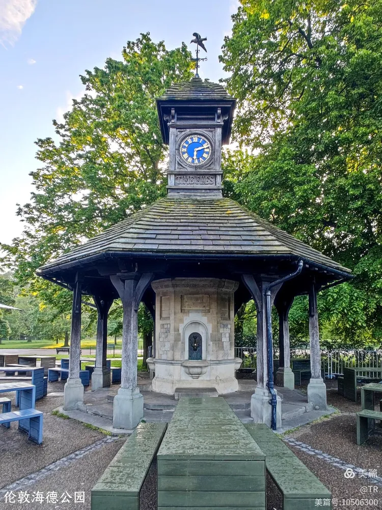 伦敦海德公园清晨一角